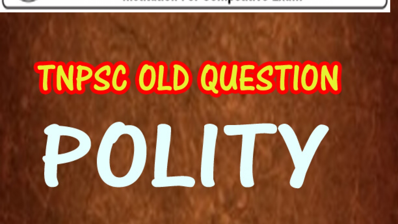 POLITY OLD QUESTION